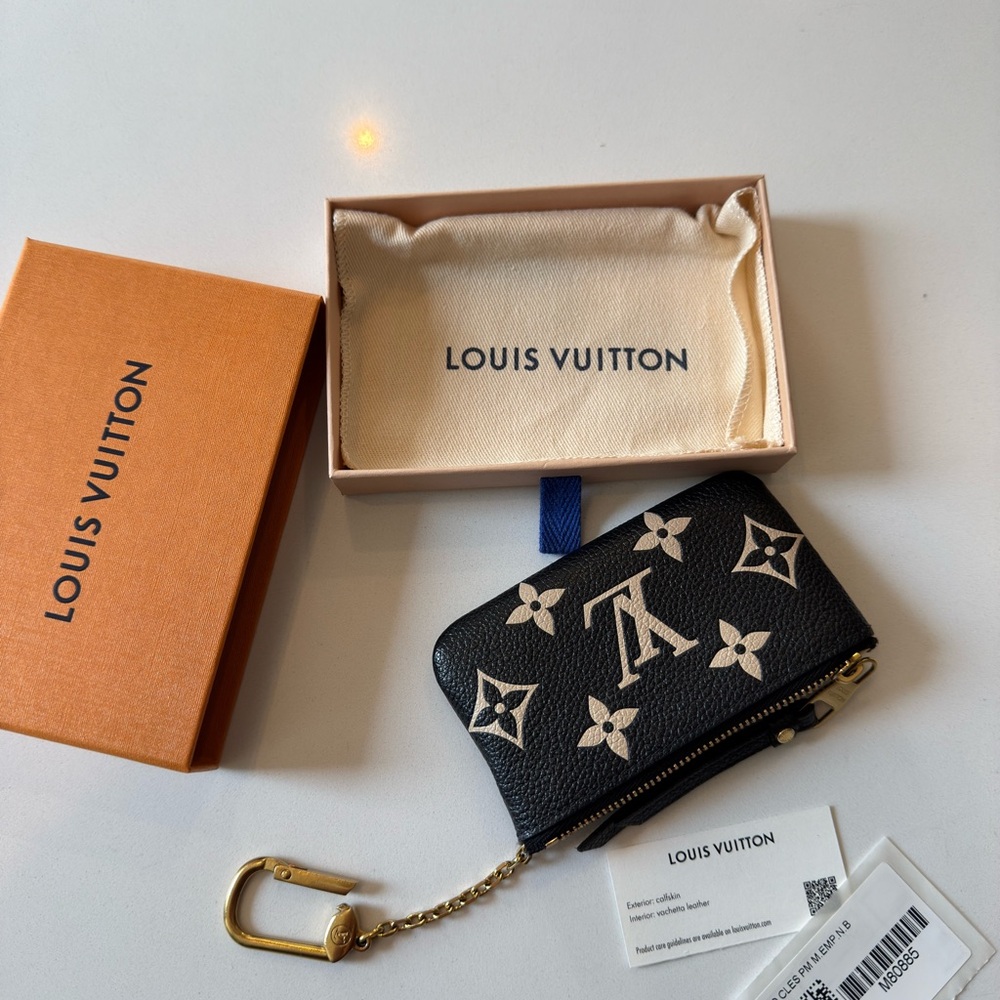 Louis Vuitton Key Pouch Cles Empreinte Leather